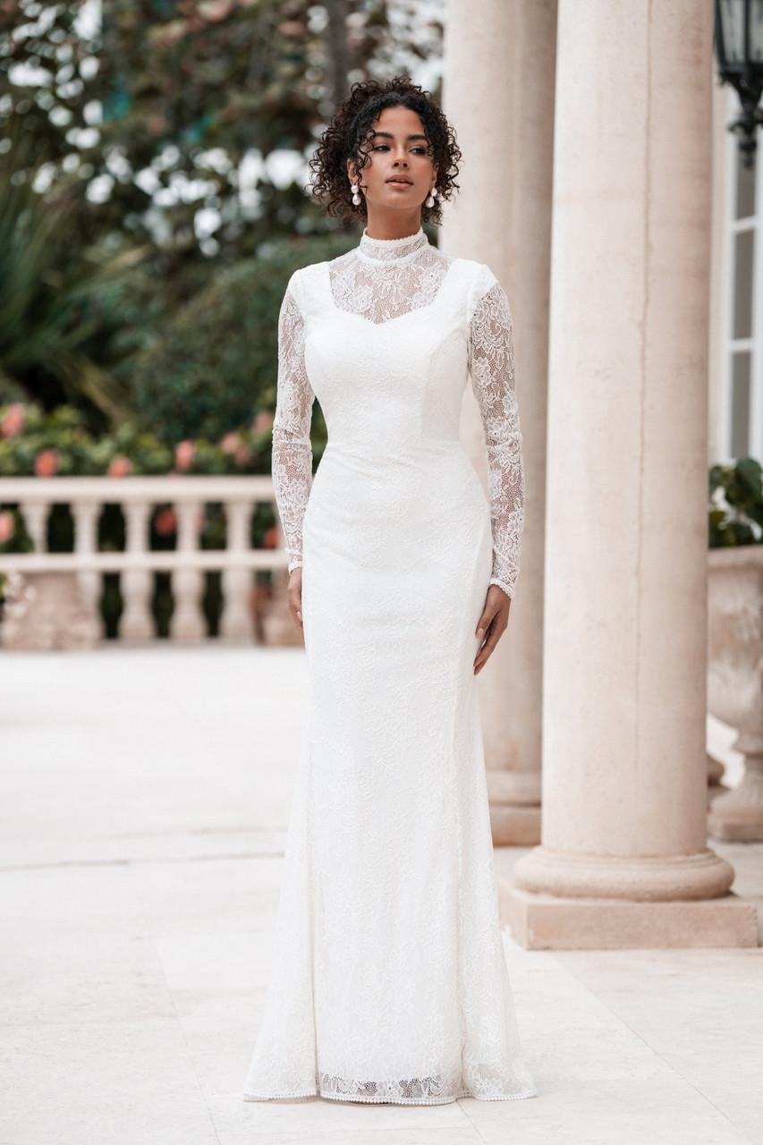 M772 Modest Wedding Dress Ivory size 8 M772 Modest Wedding Dress Ivory size 8