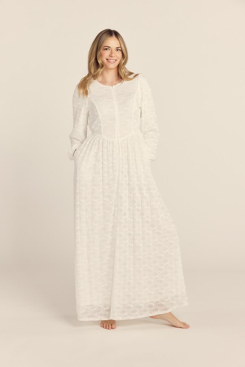Faith Temple Dress in White