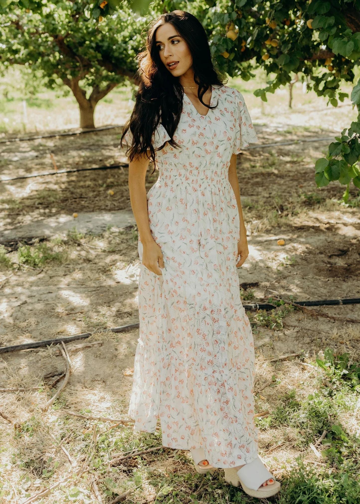 Eden Modest Maxi in Strawberry Thicket Large Eden Modest Maxi in Strawberry Thicket Large