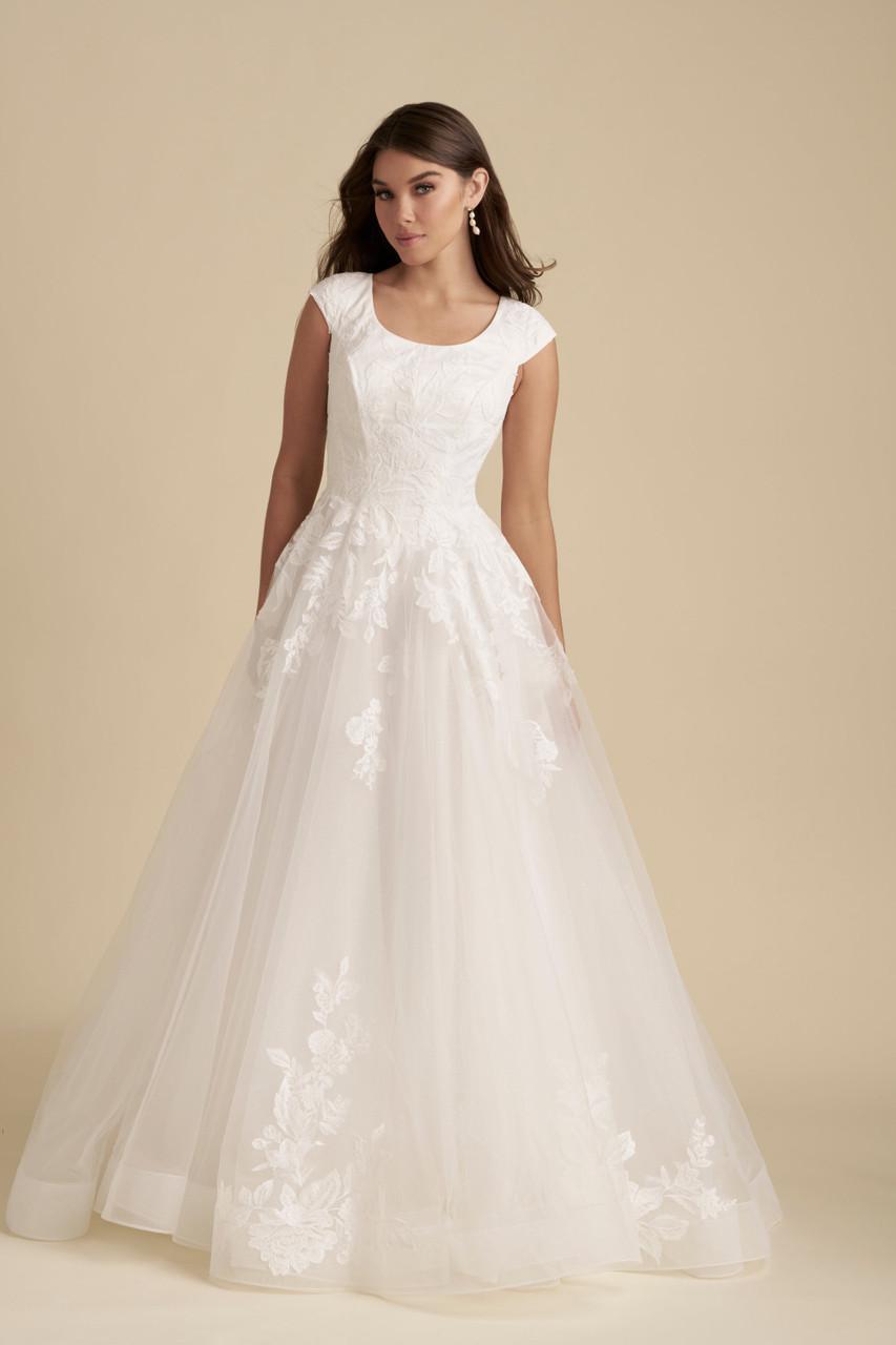 M777 Modest Wedding Dress