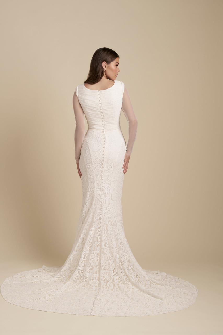 M774 Modest Wedding Dress