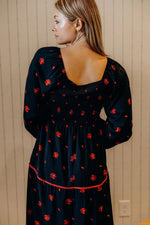 Felicity Modest Midi in Firefly Red
