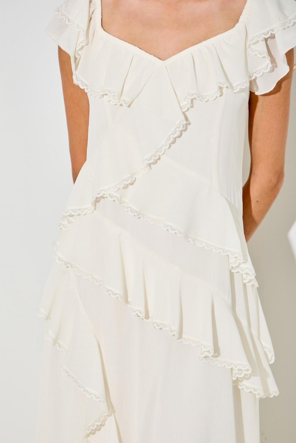 Rozina Maxi Dress in Cream