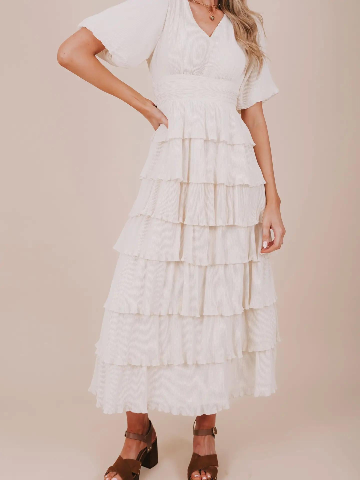 Meredith Modest Maxi in Clean Ivory