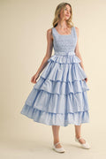 Bonnie Modest Midi in Light Blue