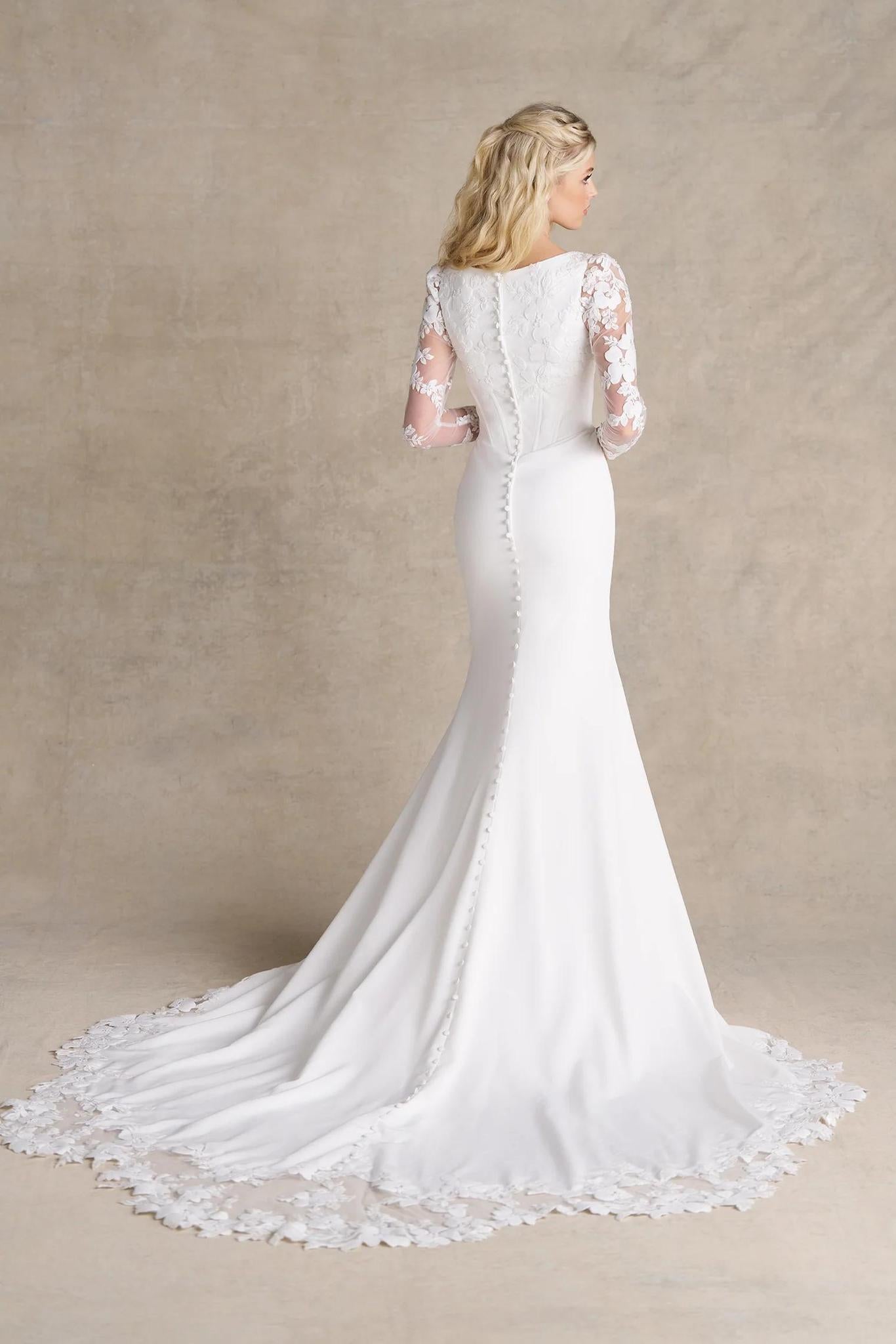 M801 Modest Wedding Dress