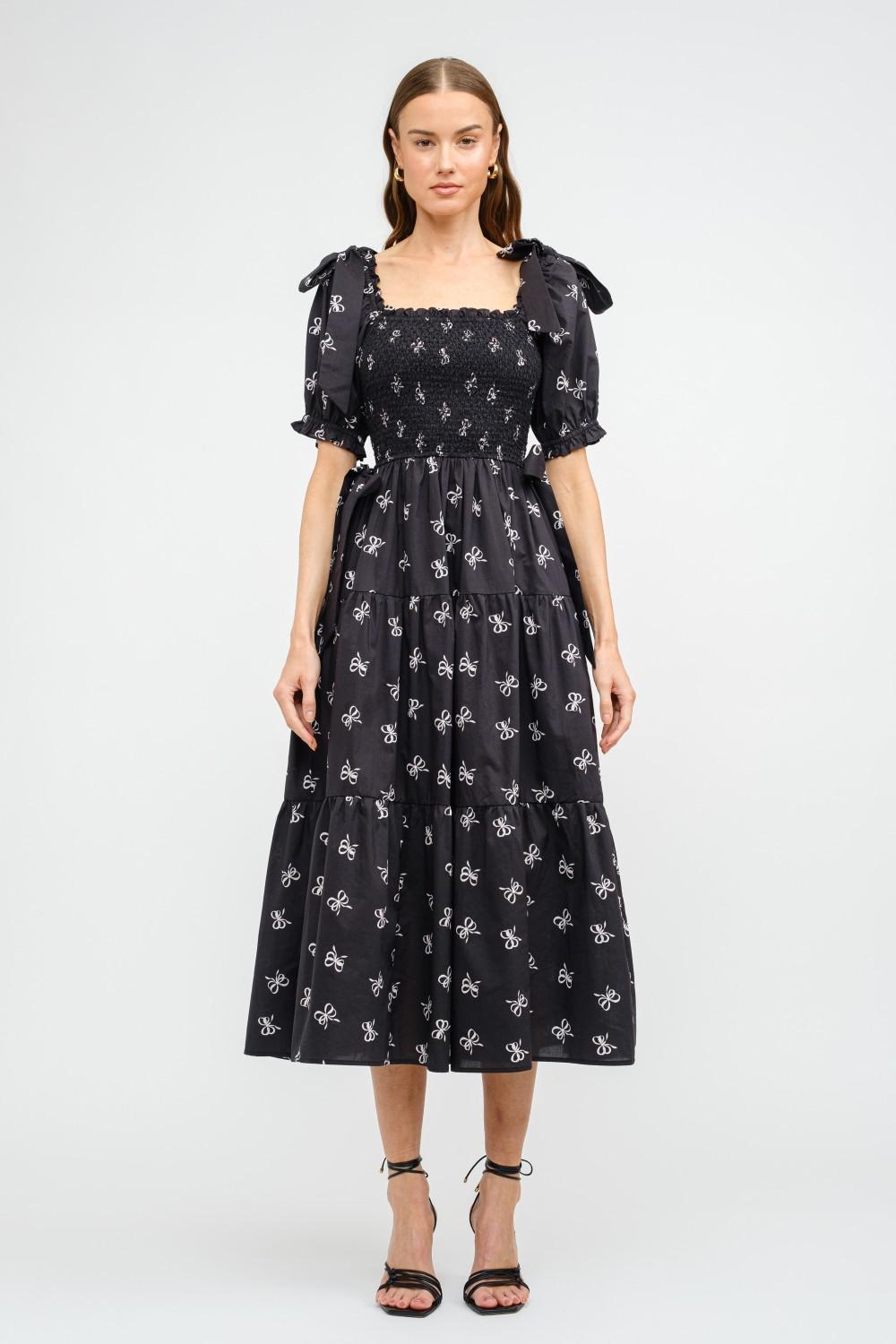 Baylee Midi Dress in Black