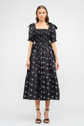 Baylee Midi Dress in Black