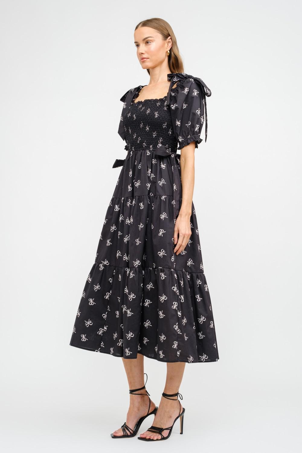 Baylee Midi Dress in Black