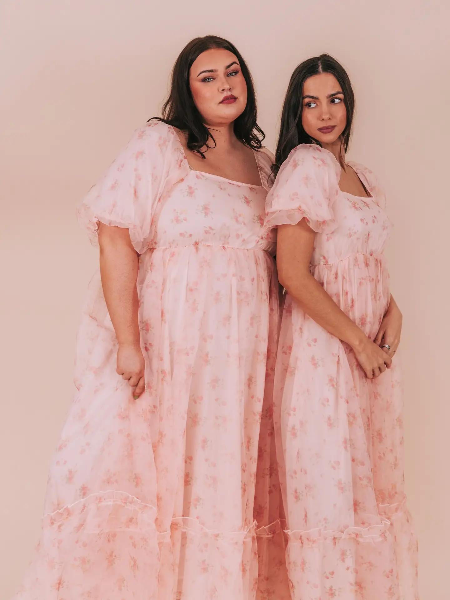 Hadley Modest Maxi in Pink A Boo