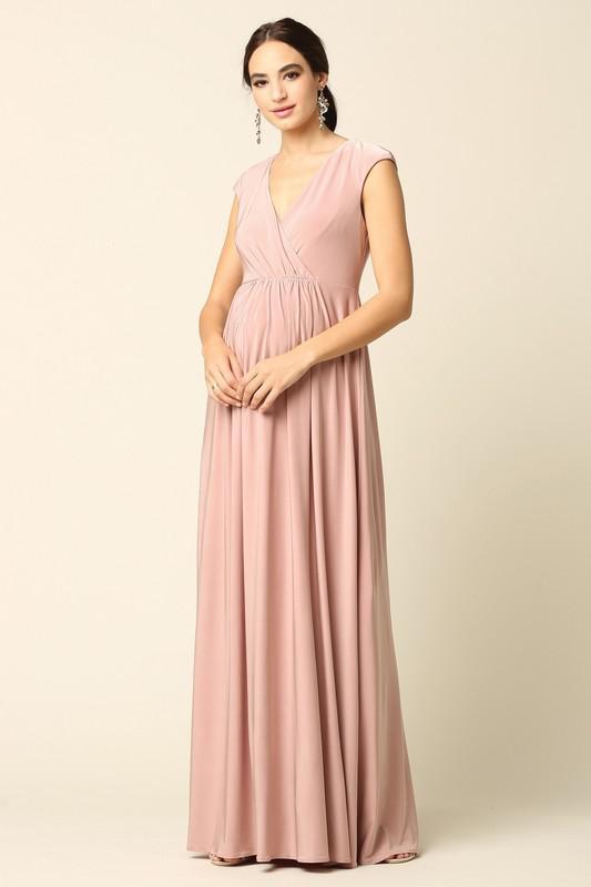 Amari Modest Maxi in Dusty Rose