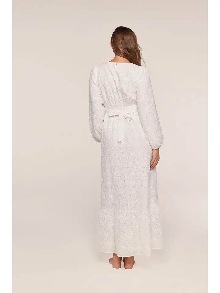 Kaylee Temple Dress in White