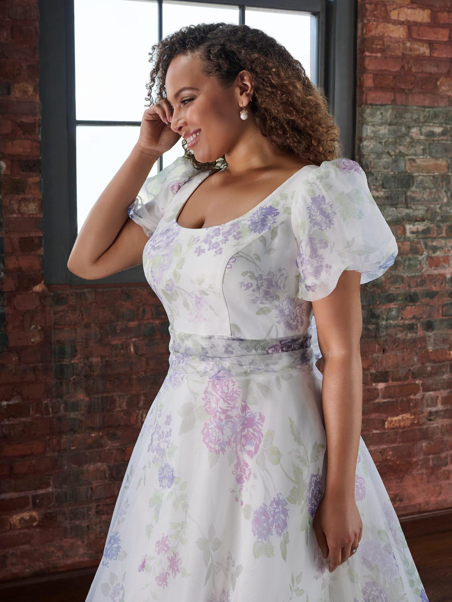 28208P Modest Wedding Dress Ivory Multi size 2 28208P Modest Wedding Dress Ivory Multi size 2