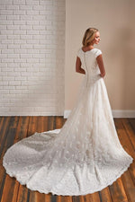 TR22176 Modest Wedding Dress