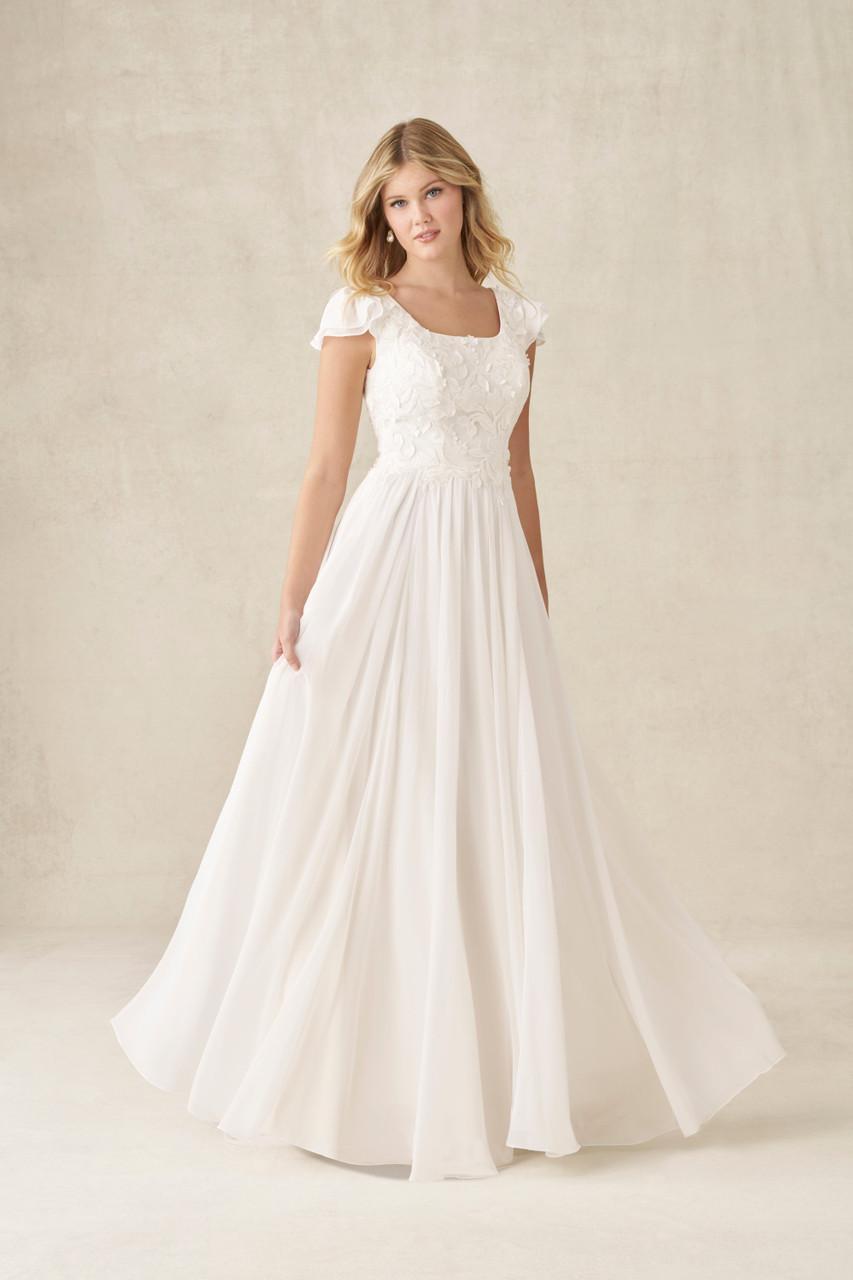 M783 Modest Wedding Dress