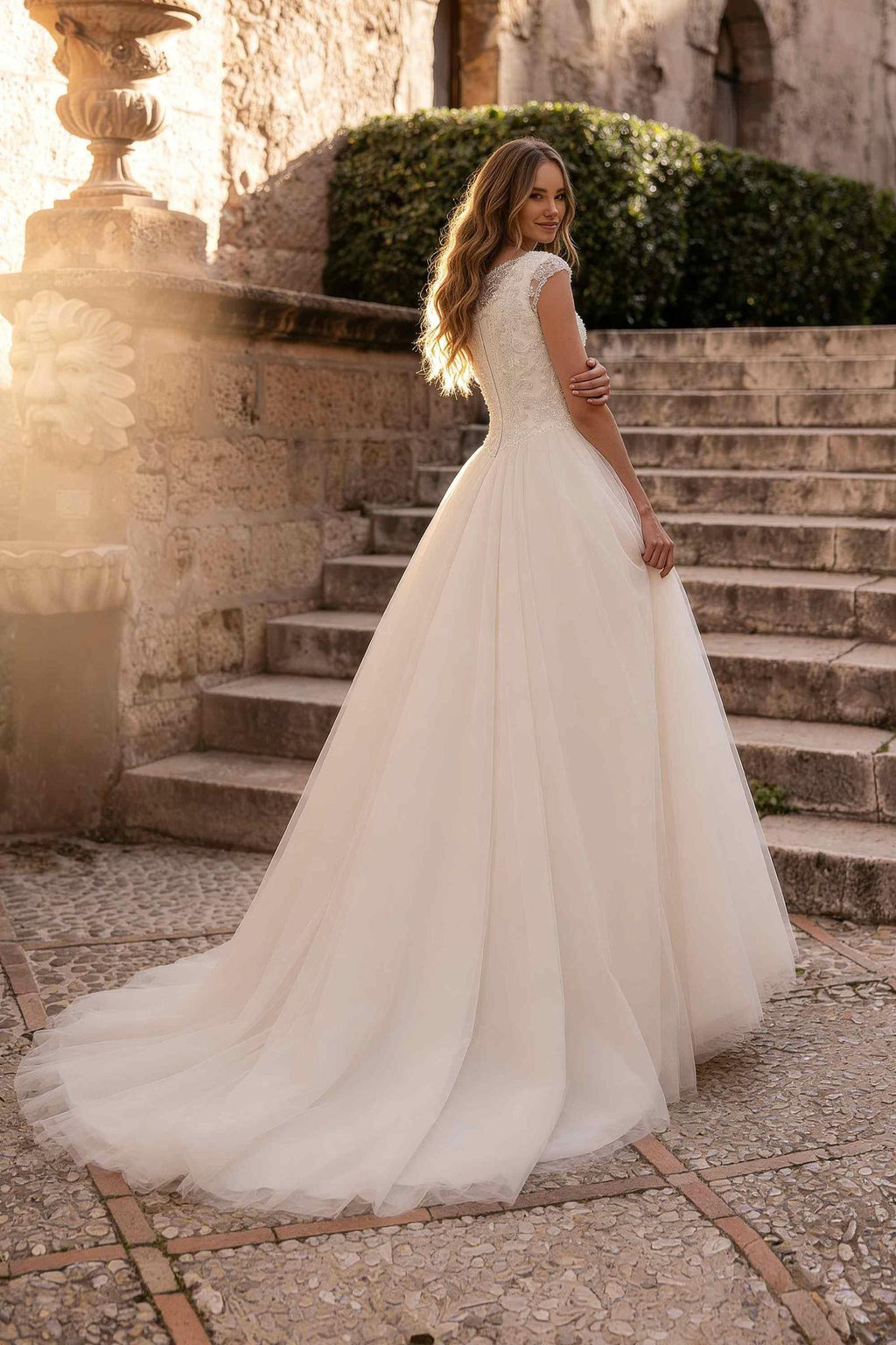 8438 Modest Wedding Dress