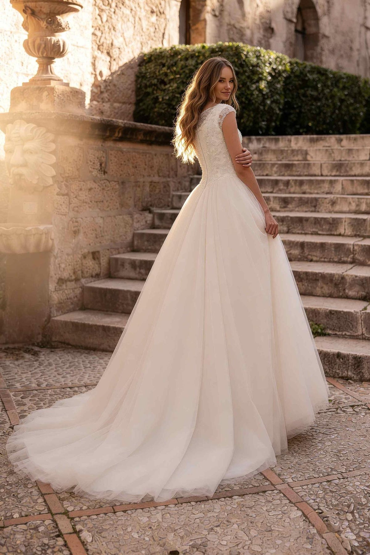 8438 Modest Wedding Dress