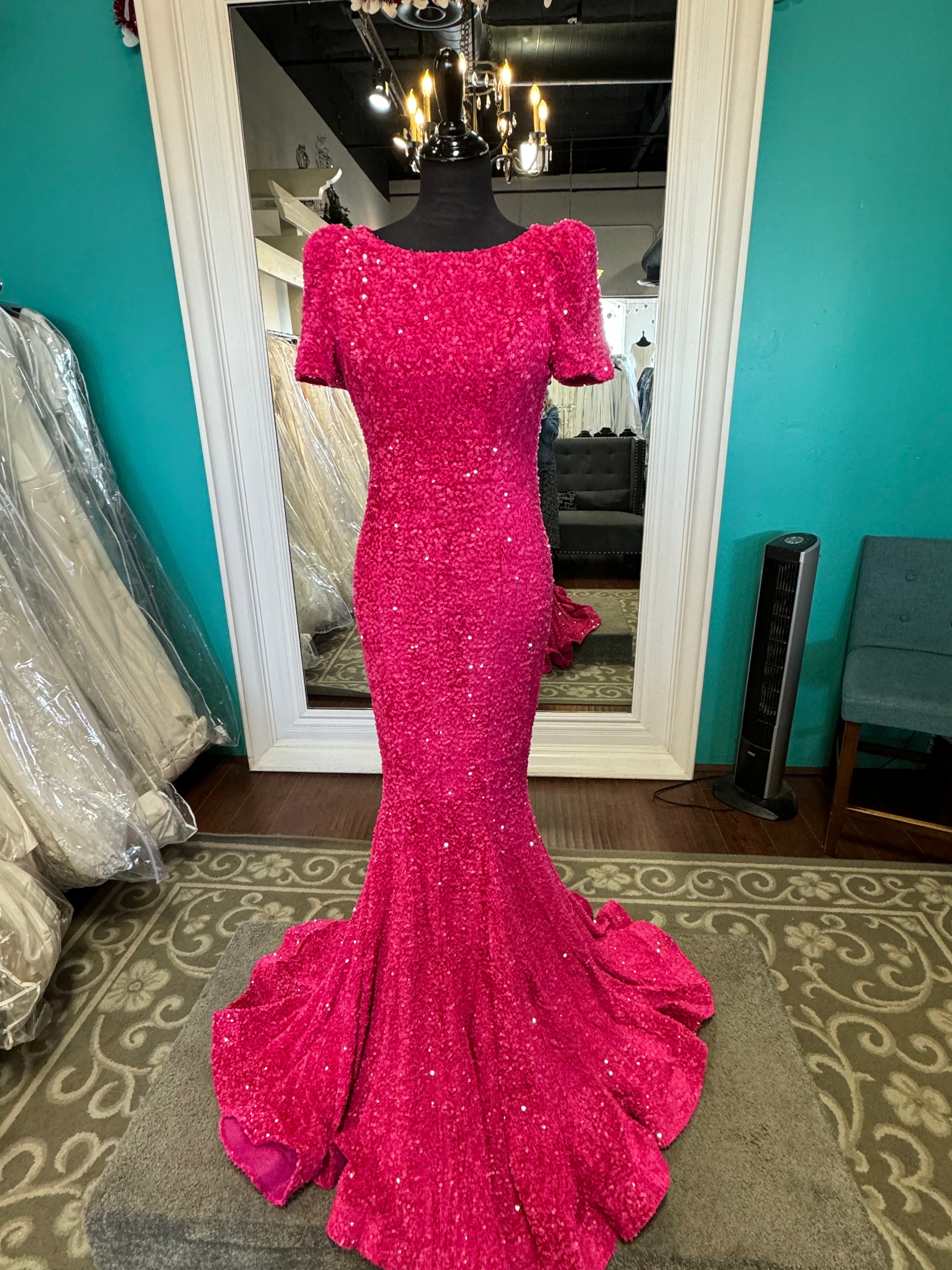 PS21208M Modest Prom Dress