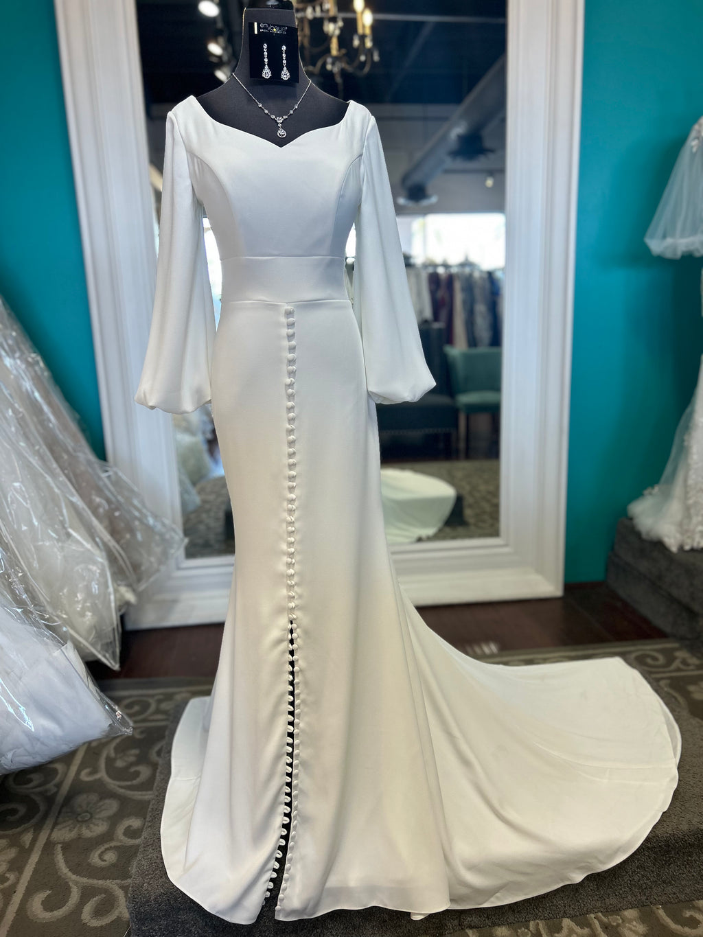 28097 Modest Wedding Dress – A Closet Full of Dresses