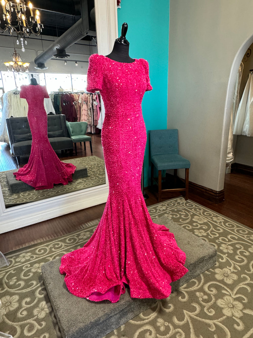 PS21208M Modest Prom Dress