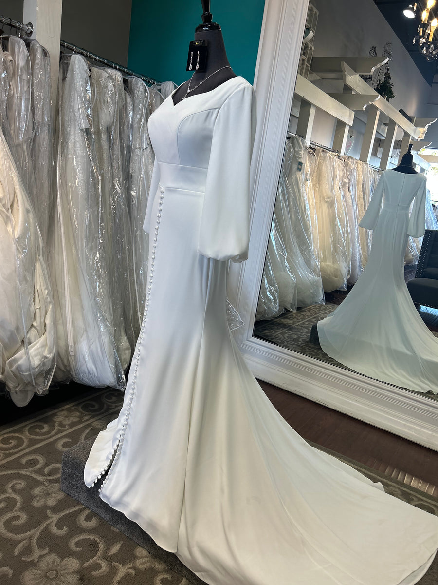 28097 Modest Wedding Dress – A Closet Full of Dresses