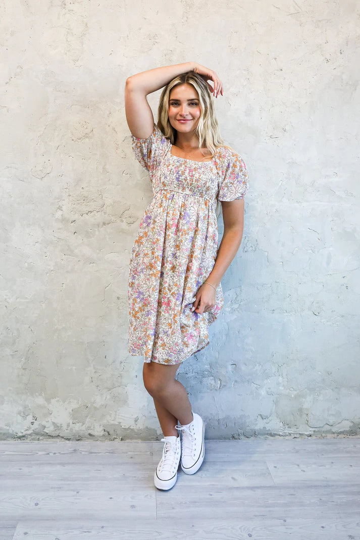 Kimberly Modest Dress in Passion Fruit Large