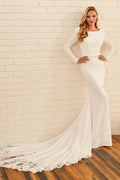 MOD1802 Modest Wedding Dress