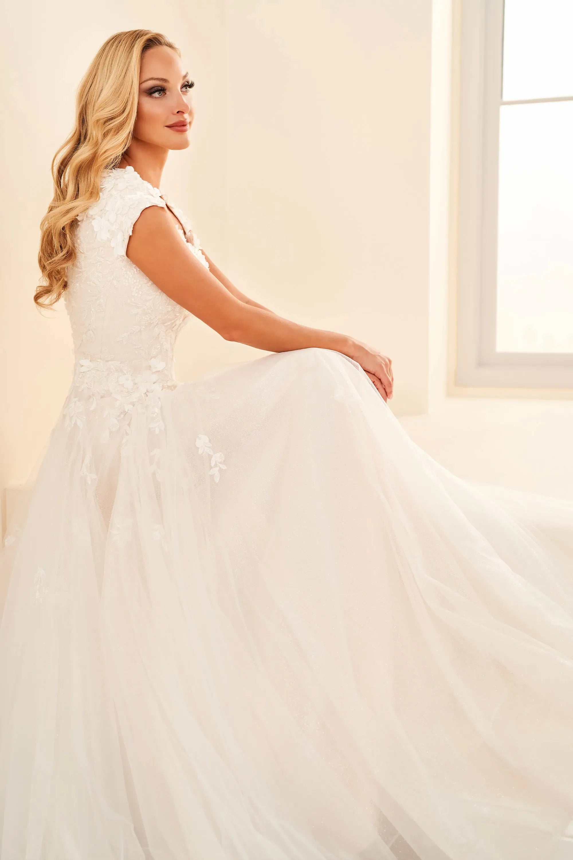 MOD1803 Modest Wedding Dress