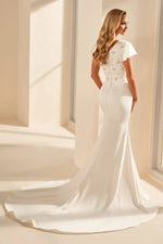 MOD1805 Modest Wedding Dress