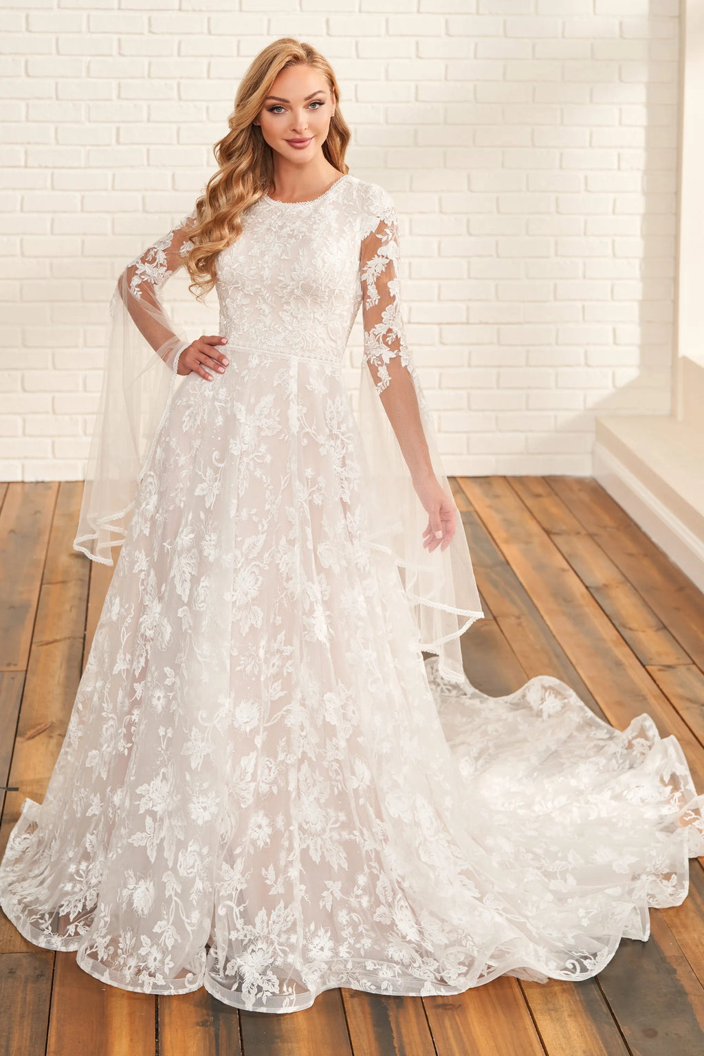 MOD1817 Modest Wedding Dress – A Closet Full of Dresses