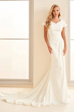 MOD1822 Modest Wedding Dress