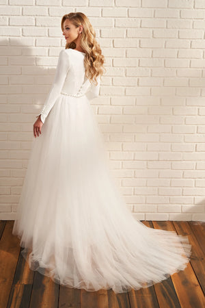 MOD215 Modest Wedding Dress