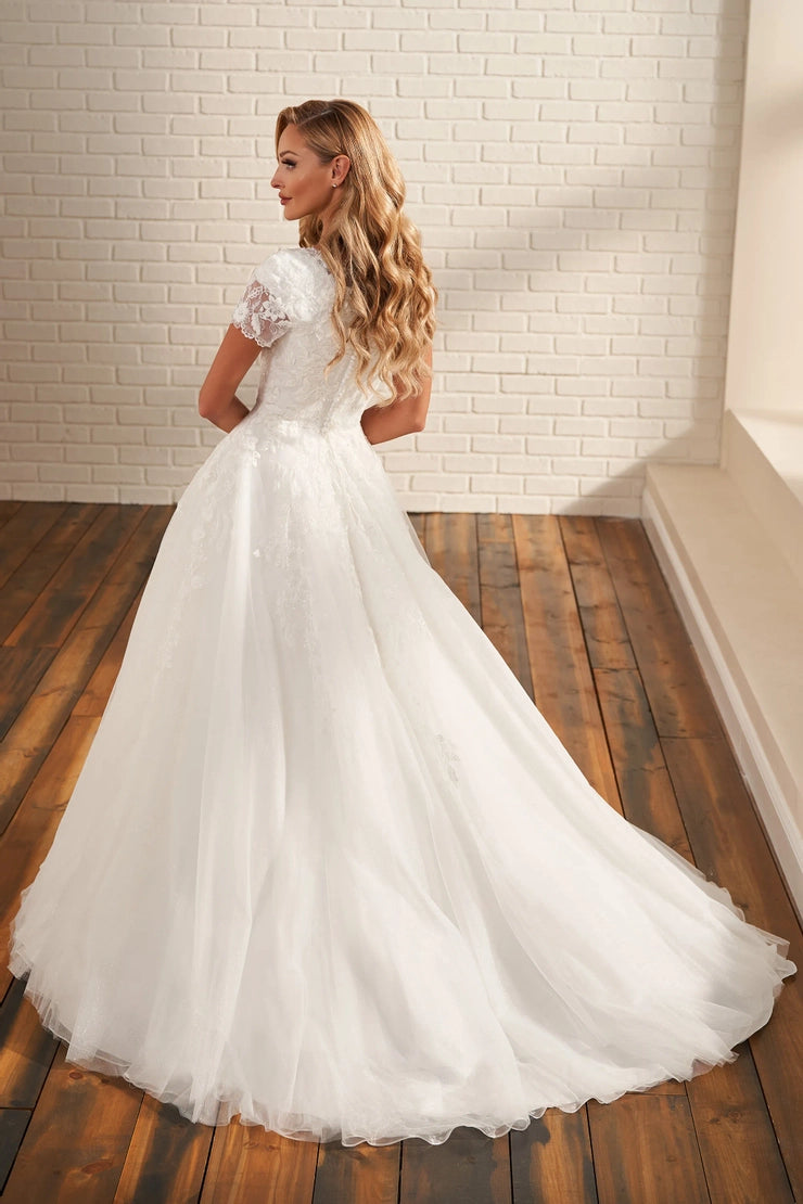 MOD216 Modest Wedding Dress
