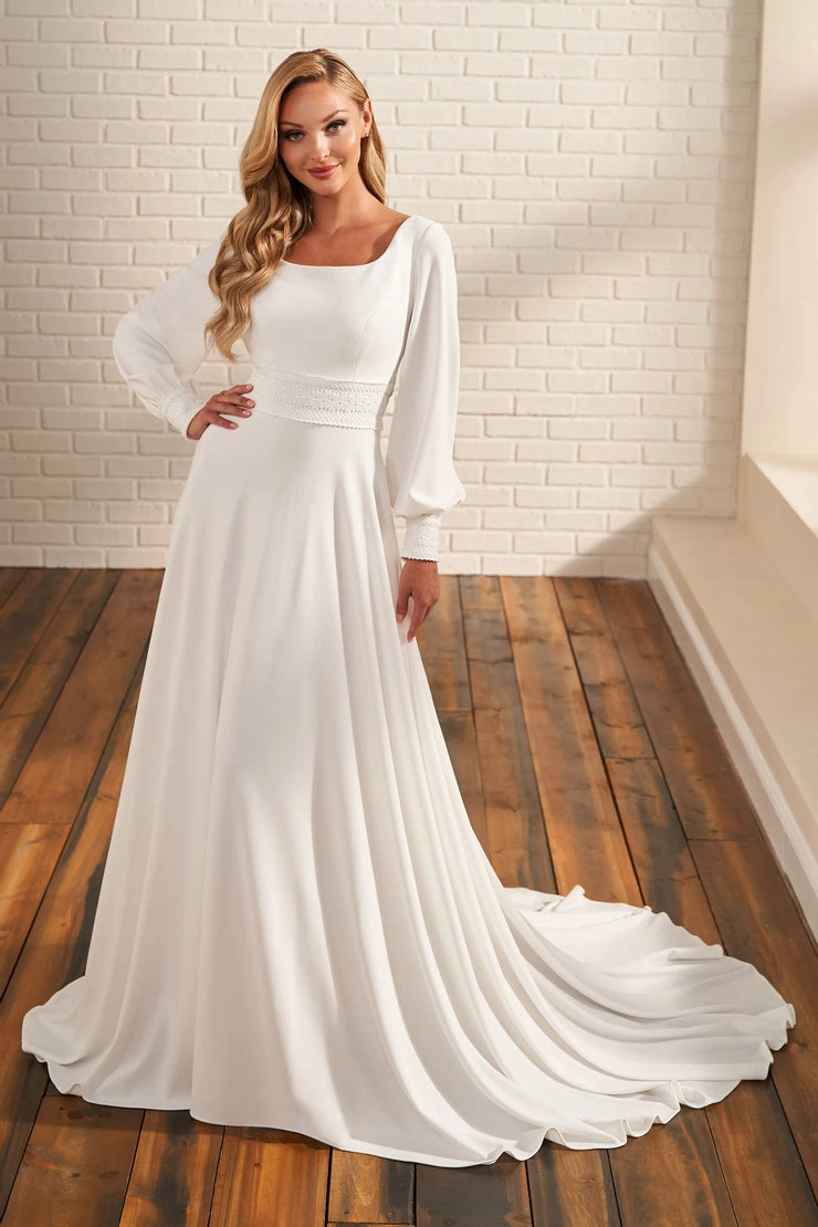 MOD217 Modest Wedding Dress