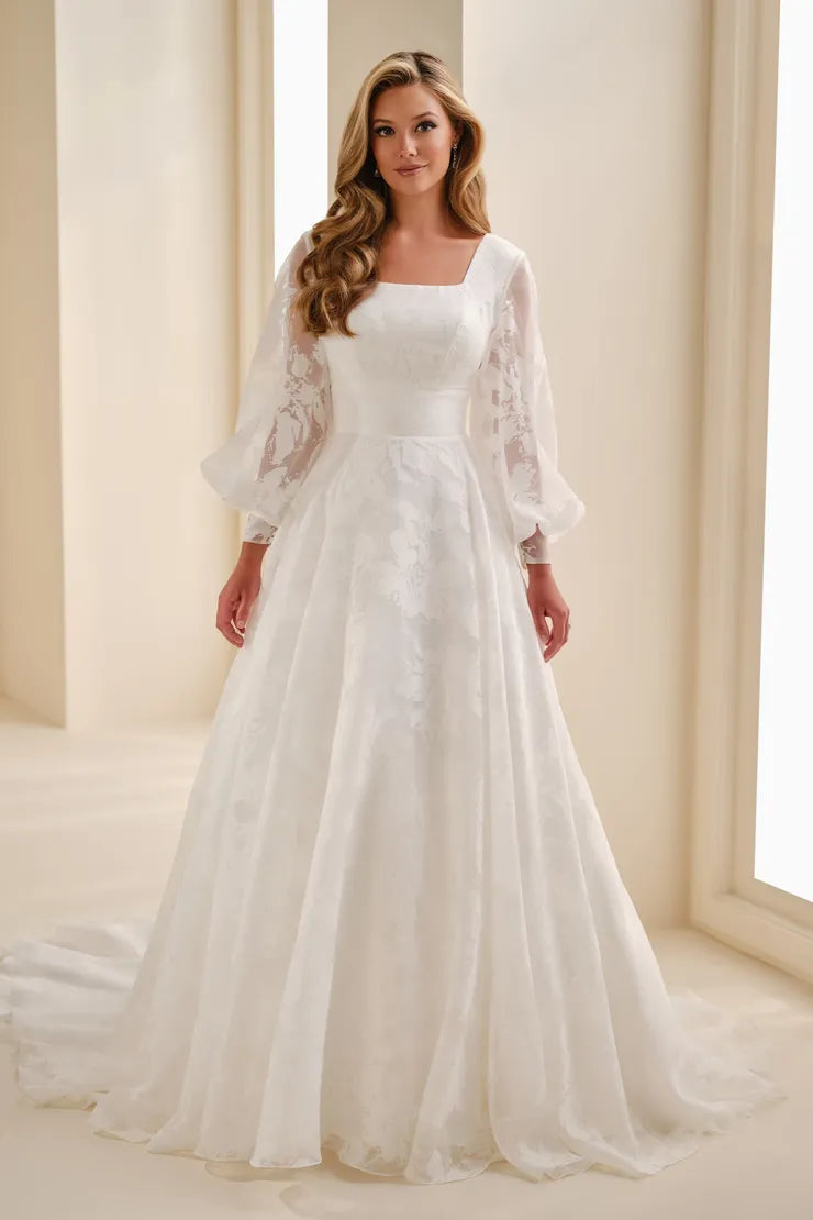 MOD344 Modest Wedding Dress