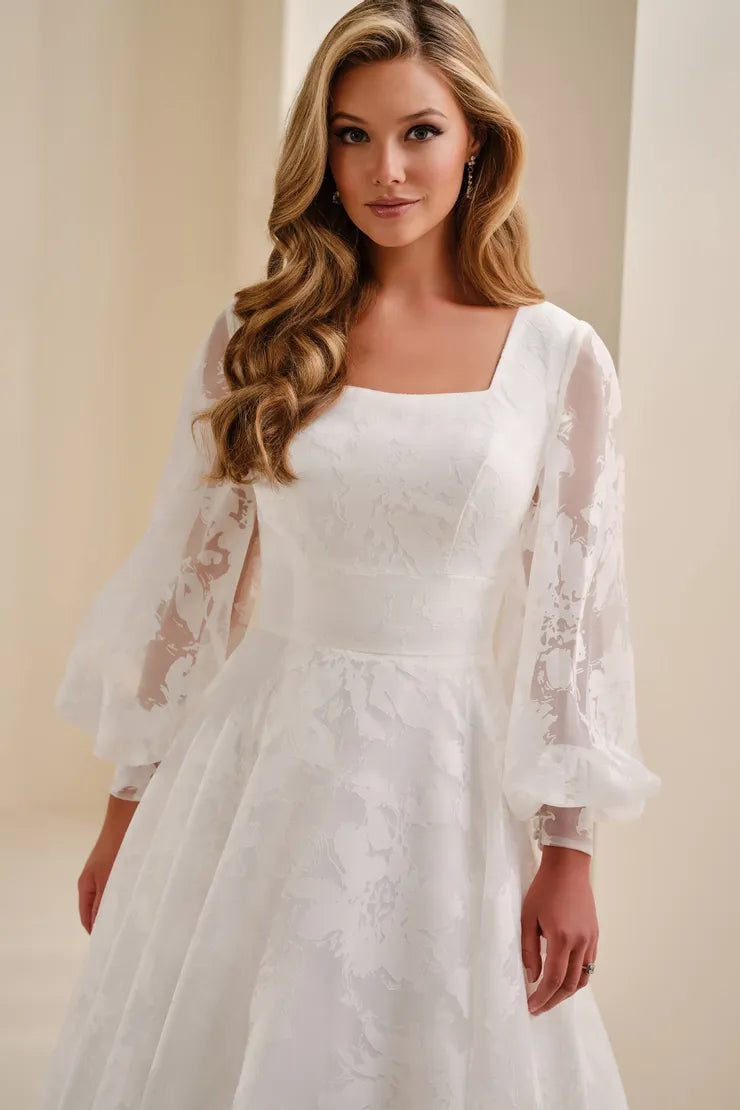 MOD344 Modest Wedding Dress