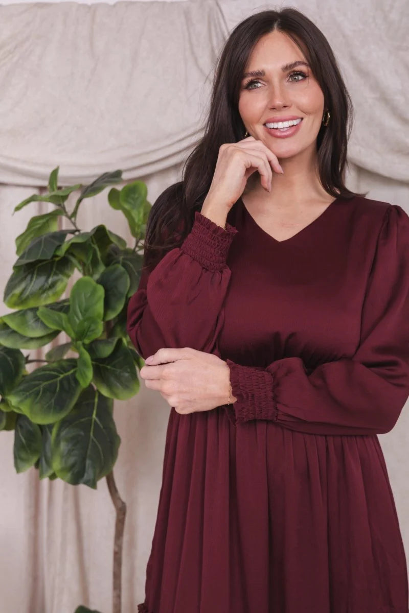Anastasia Modest Maxi in Zinfandel Small Anastasia Modest Maxi in Zinfandel Small