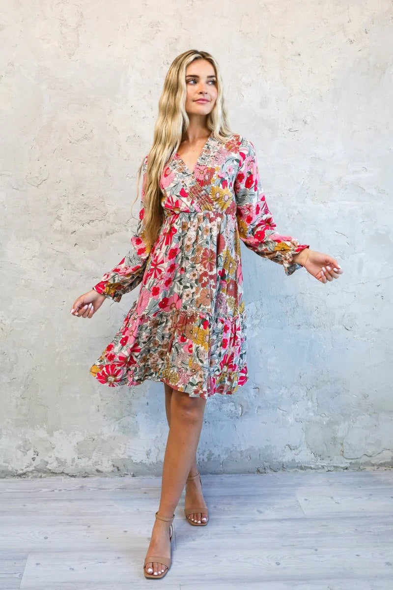asher midi dress Asher Midi Dress-Sea Petal