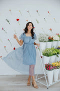 Lulu Modest Midi in Cinderella Blue
