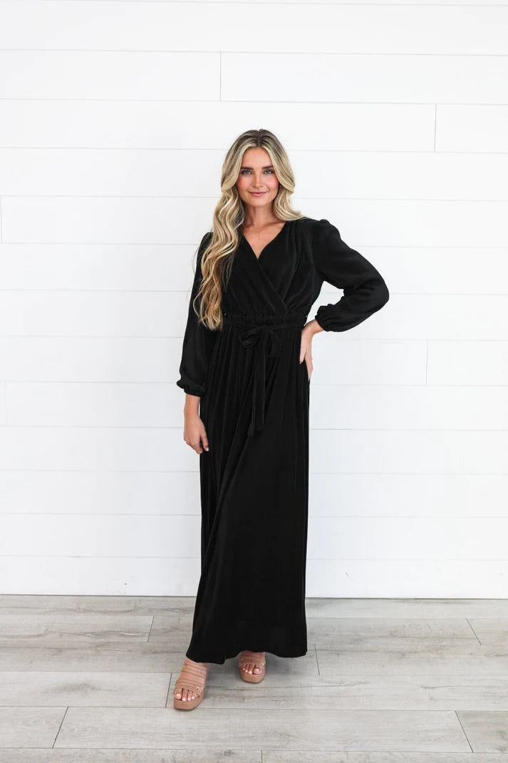 modest black dress Nuggles Farah for Girls This dress is equal parts cozy and chic Modest Black Floral Dress 33087S