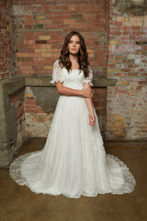 Carmi T2281Z Modest Wedding Dress