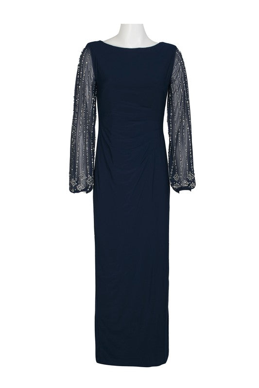 Marina Boat Neck Maxi in Navy