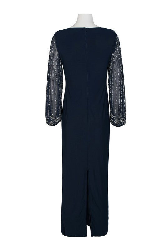 Marina Boat Neck Maxi in Navy