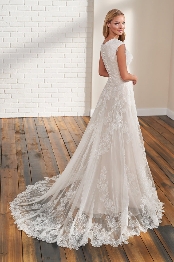 TR12293 Modest Wedding Dress