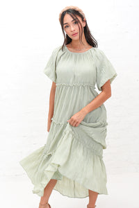 Serena Modest Maxi in Seacrest Green