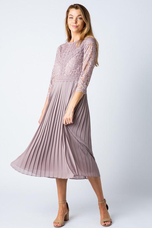 Isla Lavender Modest Casual Dress from A Closet Full of Dresses