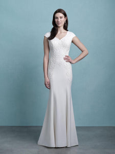 Allure M655 Modest Wedding Dress