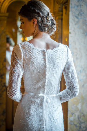 TR22063 Modest Wedding Dress