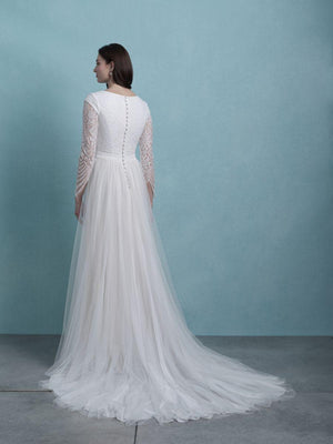 Allure M656 Modest Wedding Dress