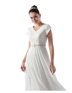 Venus Bridal TB7759 Modest Wedding Dress from A Closet Full of Dresses
